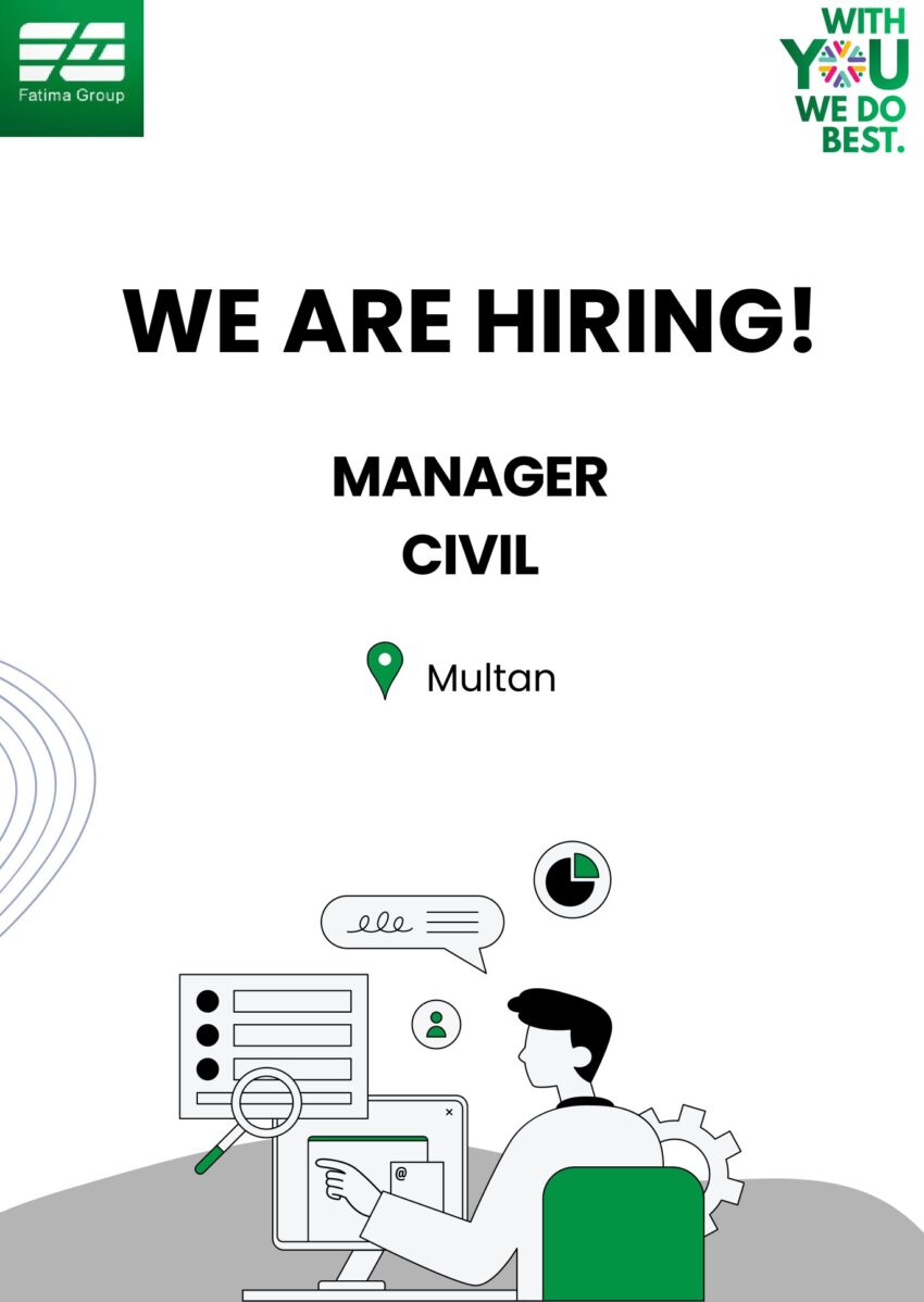 Fatima Group Jobs 2026 – Hiring Manager Civil (Multan) & Unit Manager CPE&C (Lahore)