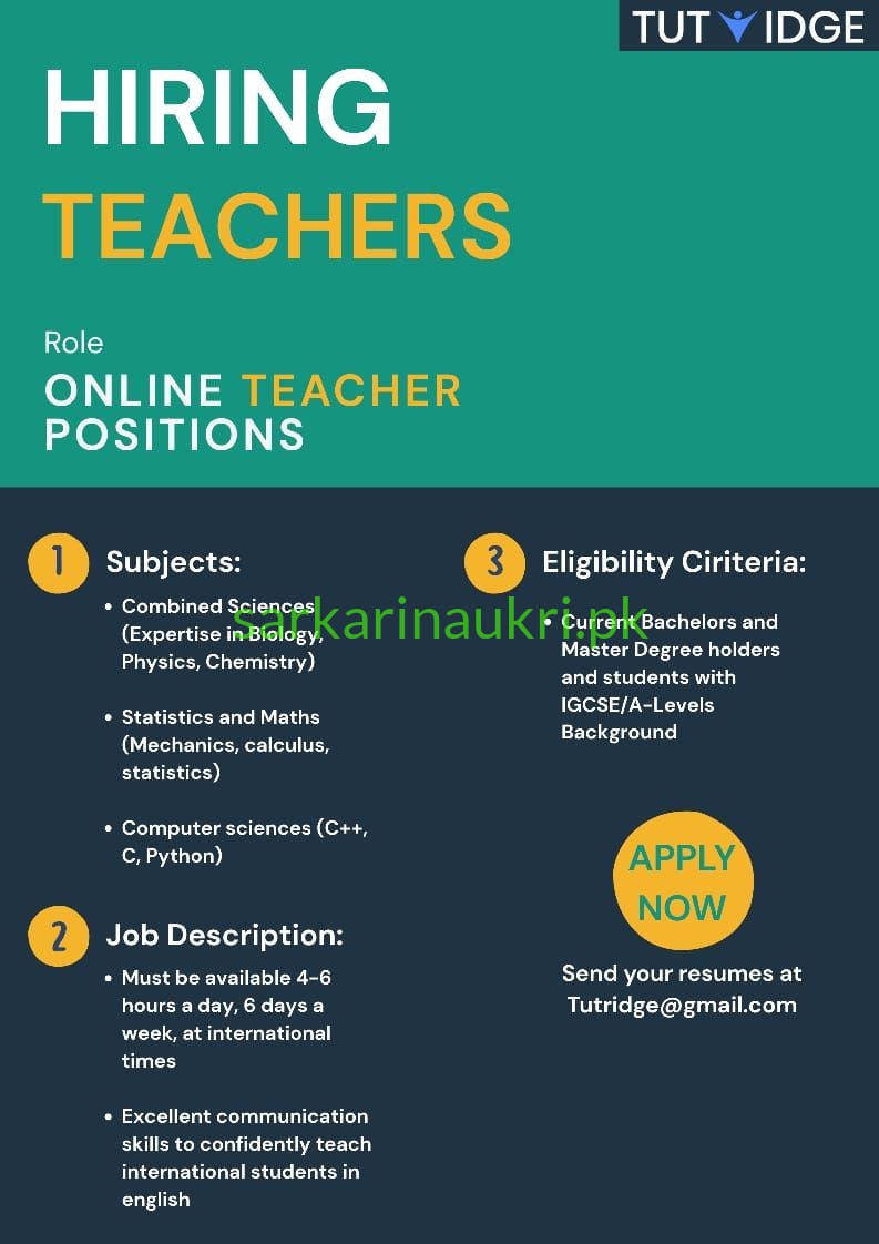 Tutridge Online Teacher Jobs 2026 – Apply Now for Remote Faculty Positions